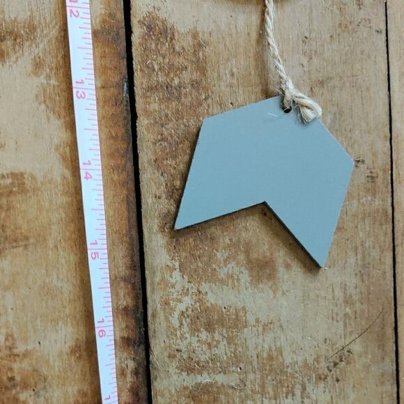 Rustic Gray and White Wall Hanging Decor Distressed Outdoor Camping Boys Room - Picture 5 of 8